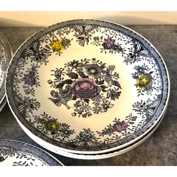Vintage Egersund Norway Black Pheasant Design Plates 3-6.75", 3-5.5" and Shallow - Picture 6 of 8